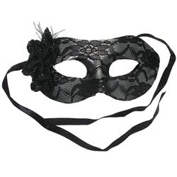 MASCHERA NERA CON PIZZO